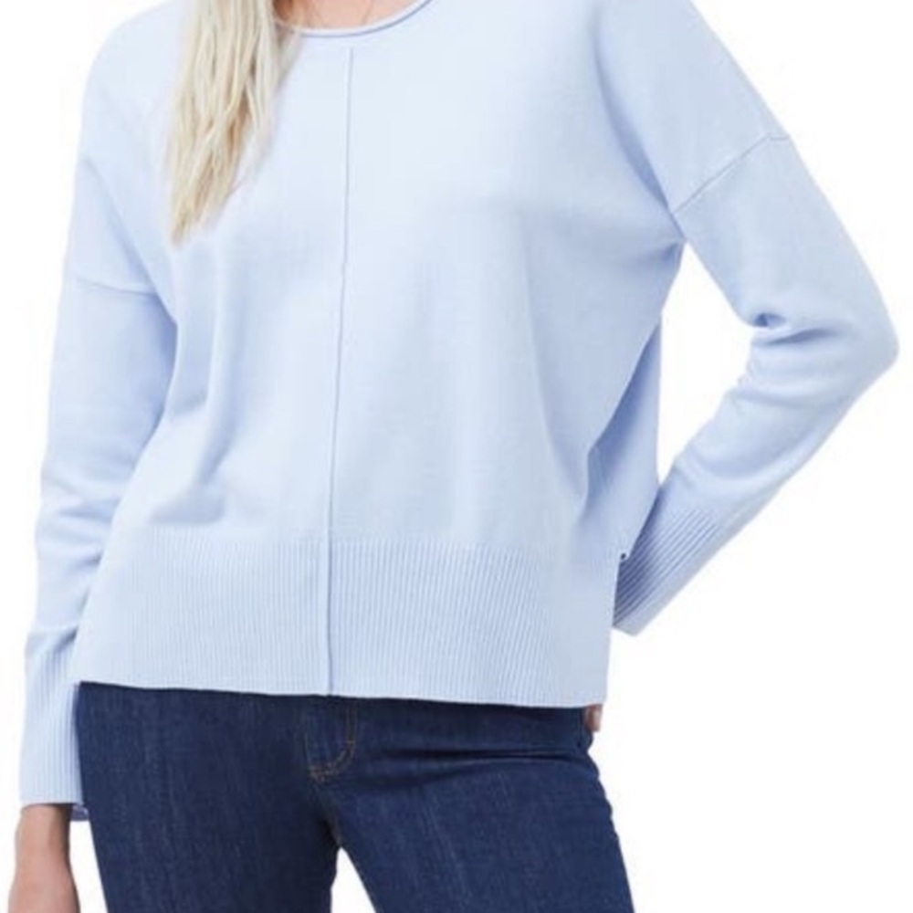 French Connection Roll Neck Sweater Light Blue Medium